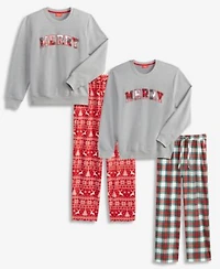 Holiday Lane Men Womens Merry Sweater Fleece Pajama Pants Macys Exclusive