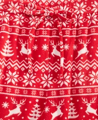 Holiday Lane Women's Deer Fair Isle Fleece Pajama Pants, Macy's Exclusive