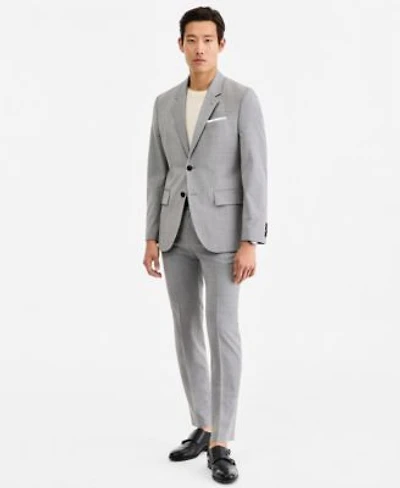Hugo By Hugo Boss Men Modern Fit Dark Gray Suit Separates