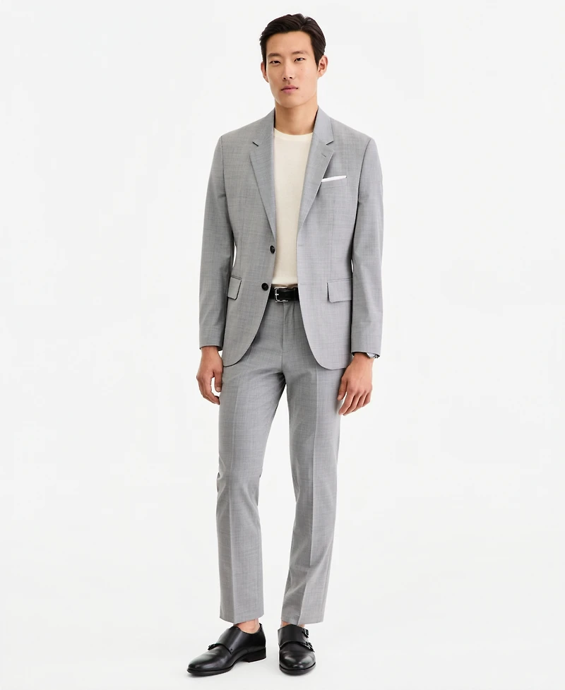 Hugo by Boss Men's Modern-Fit Dark Gray Suit Separates Jacket