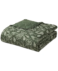 Seventh Studio Merry Botanical-Print Pinsonic Microfiber -Pc. Quilt Set