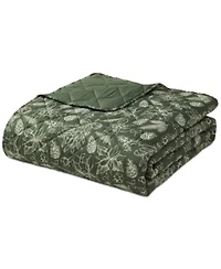 Seventh Studio Merry Botanical Print Pinsonic Microfiber Quilt Sets