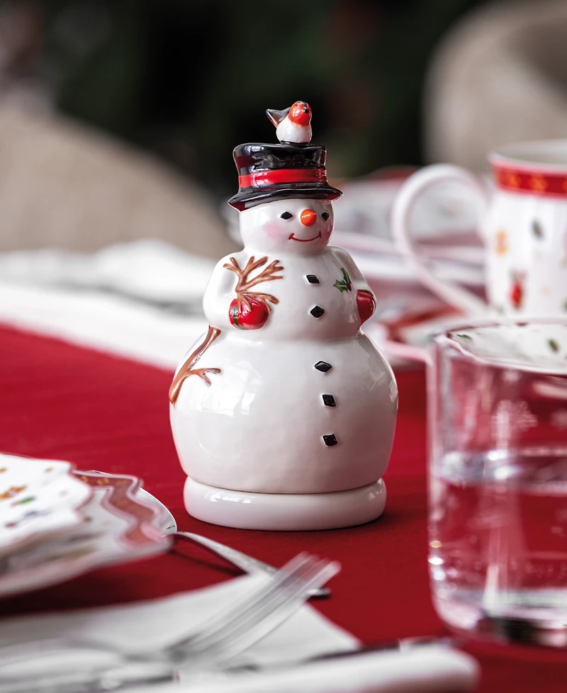 Villeroy & Boch Nostalgic Memory Turning Snowman Musical Figurine