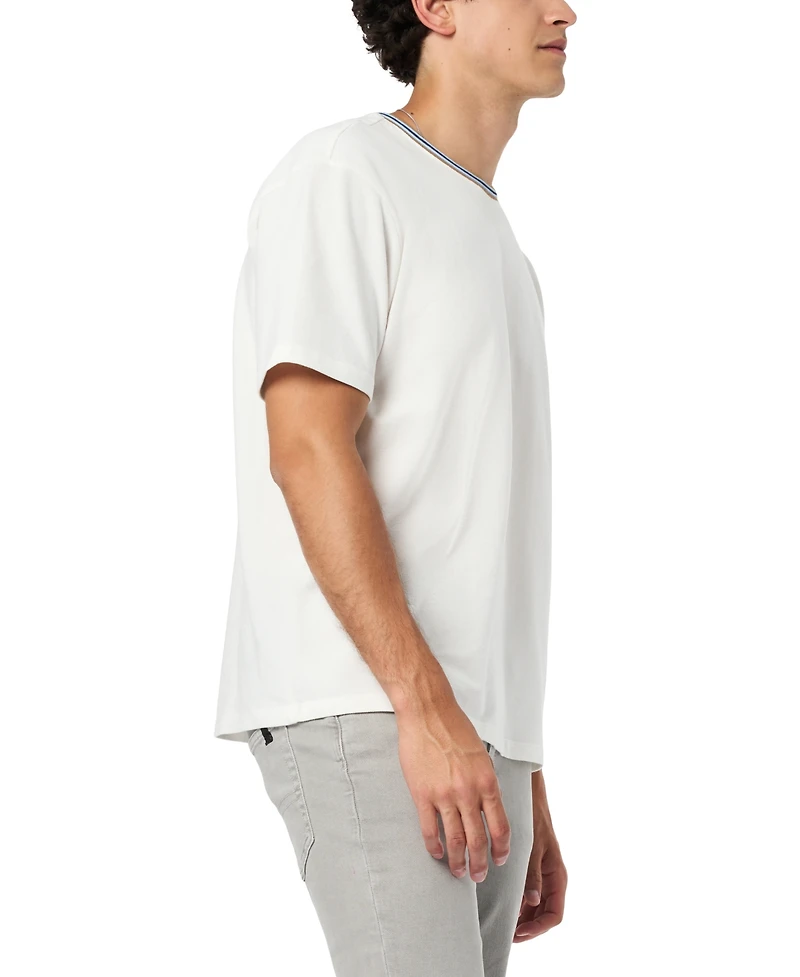 Buffalo David Bitton Men's Kobalt Ringer Regular Fit Knit T-Shirt