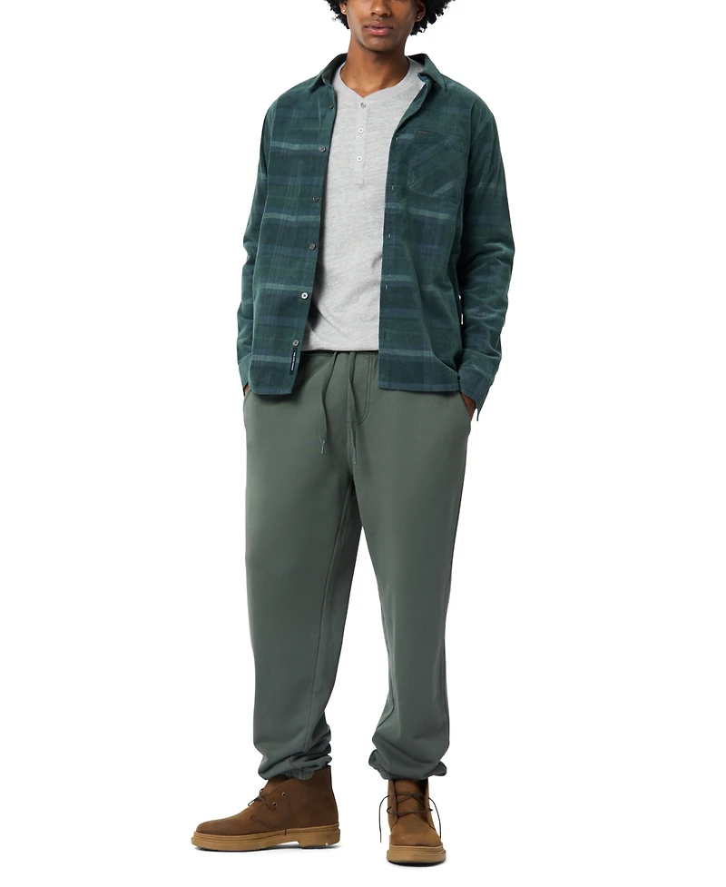 Buffalo David Bitton Men's Sinclair Plaid Baby Cord Shirt