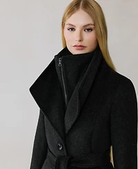Soia & Kyo Women's Belted Long Sleeve Coat