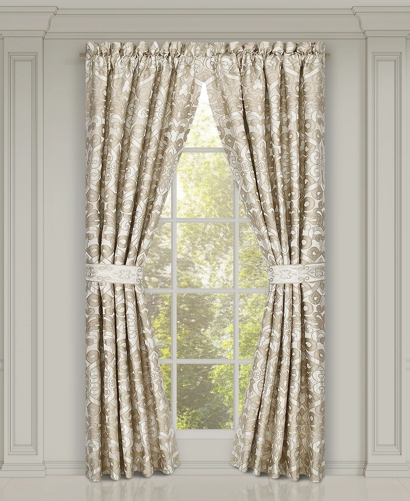 J Queen New York Amaretto Window Panel Pair