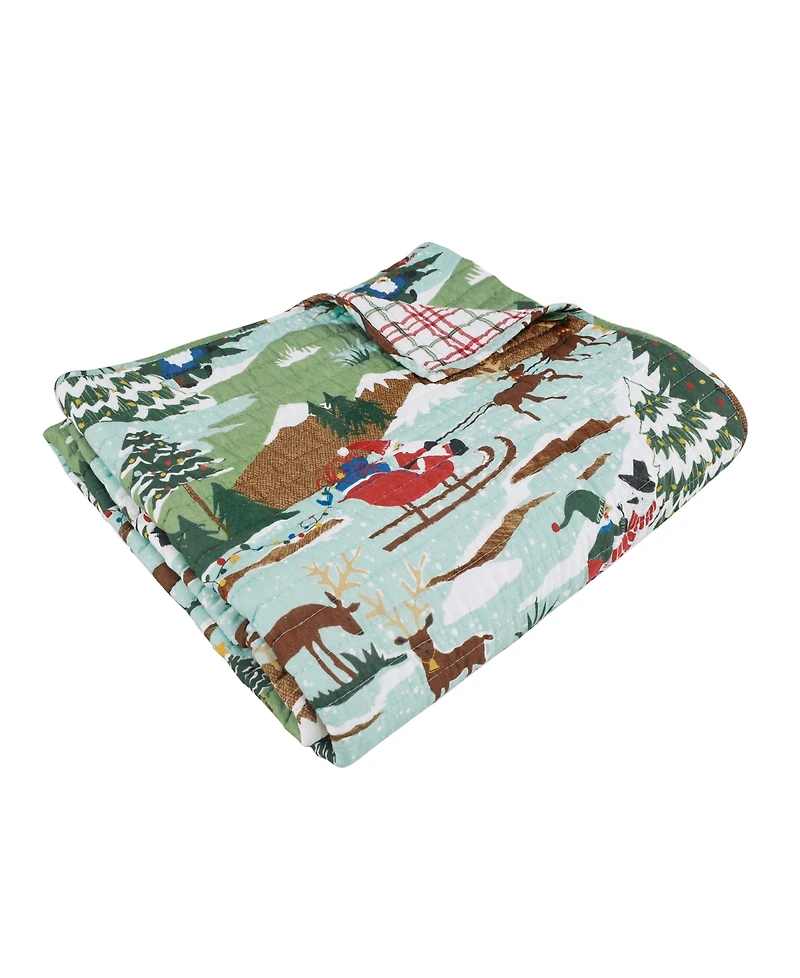 Levtex Merry Mountains Reversible Quilted Throw, 50" x 60"