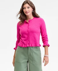 On 34th Women's Ruffle-Hem Cardigan, Macy's Exclusive