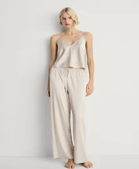Mango Women's Silk Pajama Pants
