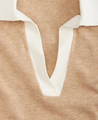 On 34th Women's Colorblocked Polo Short Sleeve Sweater, Macy's Exclusive