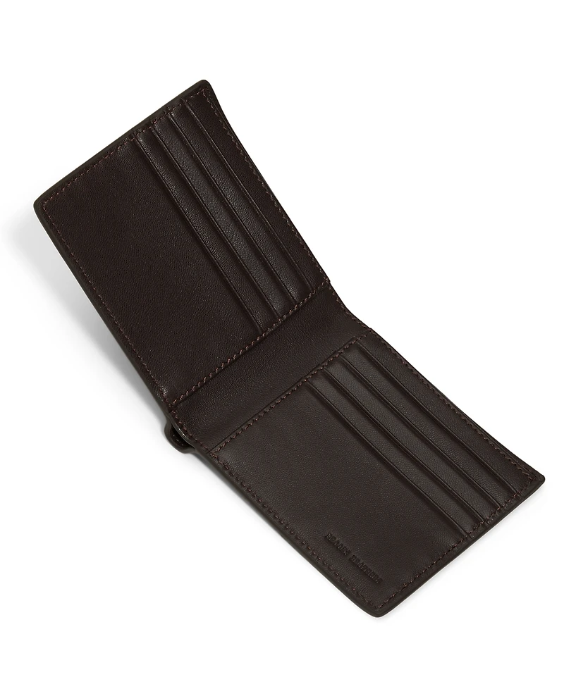 Brooks Brothers Men's Bi-Fold Wallet and Keychain Gift Set