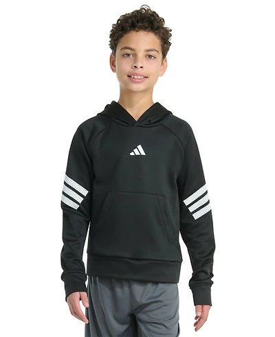 adidas Big Boys Long Sleeve Pull-On Hoodie Sweatshirt