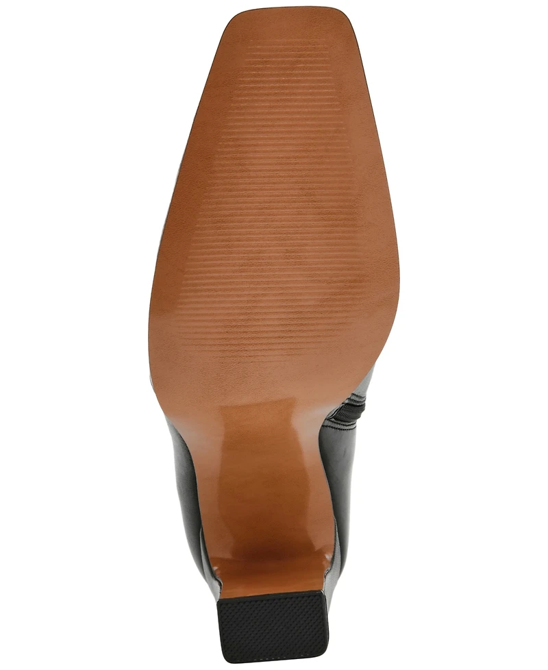 Steve Madden Women's Lyle-a Square-Toe Blade-Heel Dress Booties