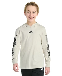 adidas Big Boys Hooded Camo Lineage T-Shirt