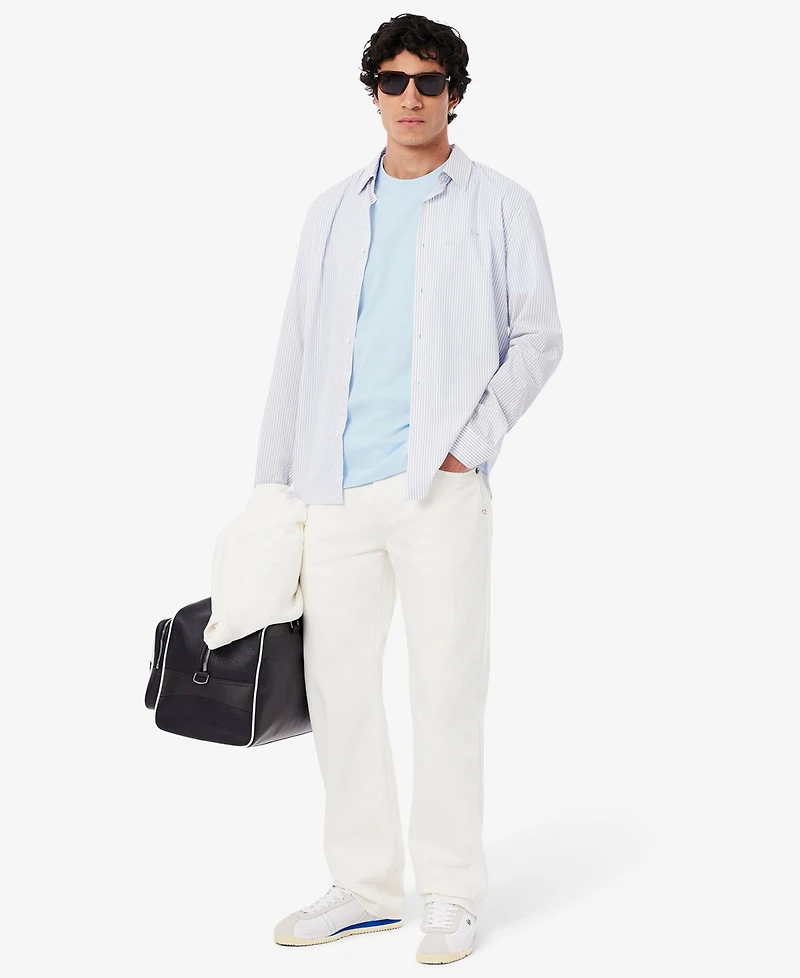 Lacoste Men's Classic Fit Short Sleeve Crewneck Logo T-Shirt