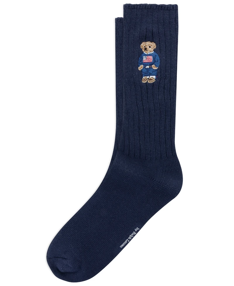 Polo Ralph Lauren Men's Embroidered Bear Socks
