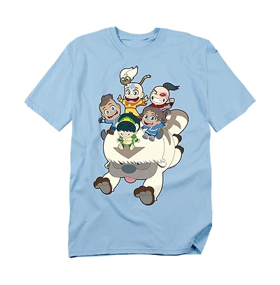 Logovision Men's Avatar The Last Airbender Group Chibi T-Shirt