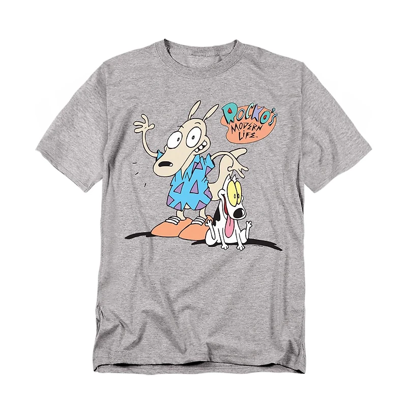 Logovision Men's Rocko's Modern Life Spunky Logo T-Shirt