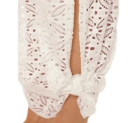 Becca Women's Las Colinas Stretch Lace Crochet Cover-Up Pants