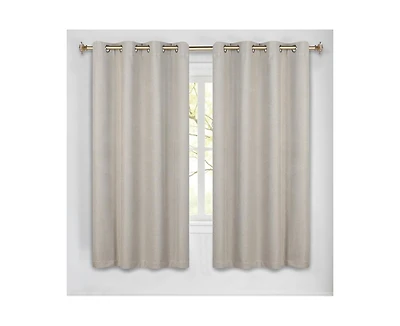Superior Nyan 100% Blackout Machine Washable Curtains, Set of 2 Panels