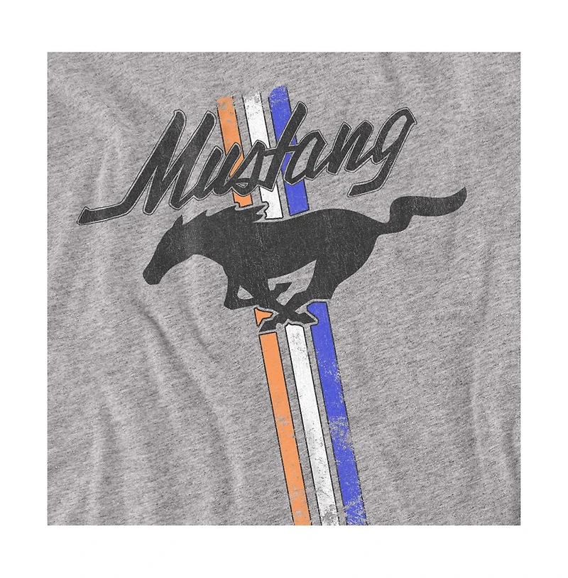 Logovision Men's Ford Mustang Stripes T-Shirt