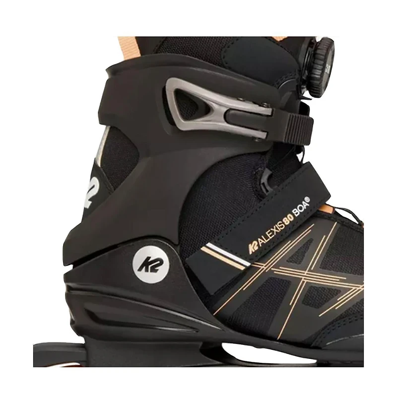 K2 Alexis 80 Boa Black/Pink Womens Inline Skates