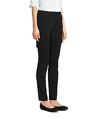 Lands' End Women's Mid Rise Slim Cargo Chino Pants