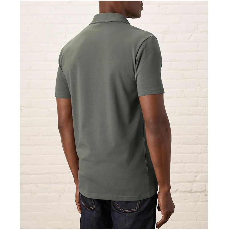 Pact Men's Organic Cotton Luxe Stretch Jersey Slim Polo