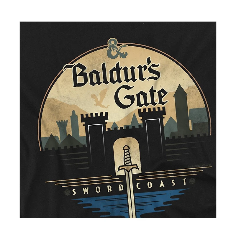 Logovision Men's Dungeons And Dragons Baldur's Gate T-Shirt