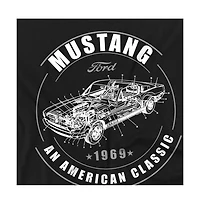 Logovision Men's American Classic Black T-Shirt