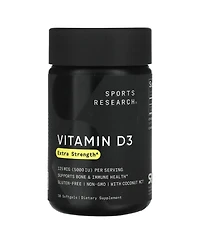 Sports Research Vitamin D3 Extra Strength 125 mcg (5 000 Iu)