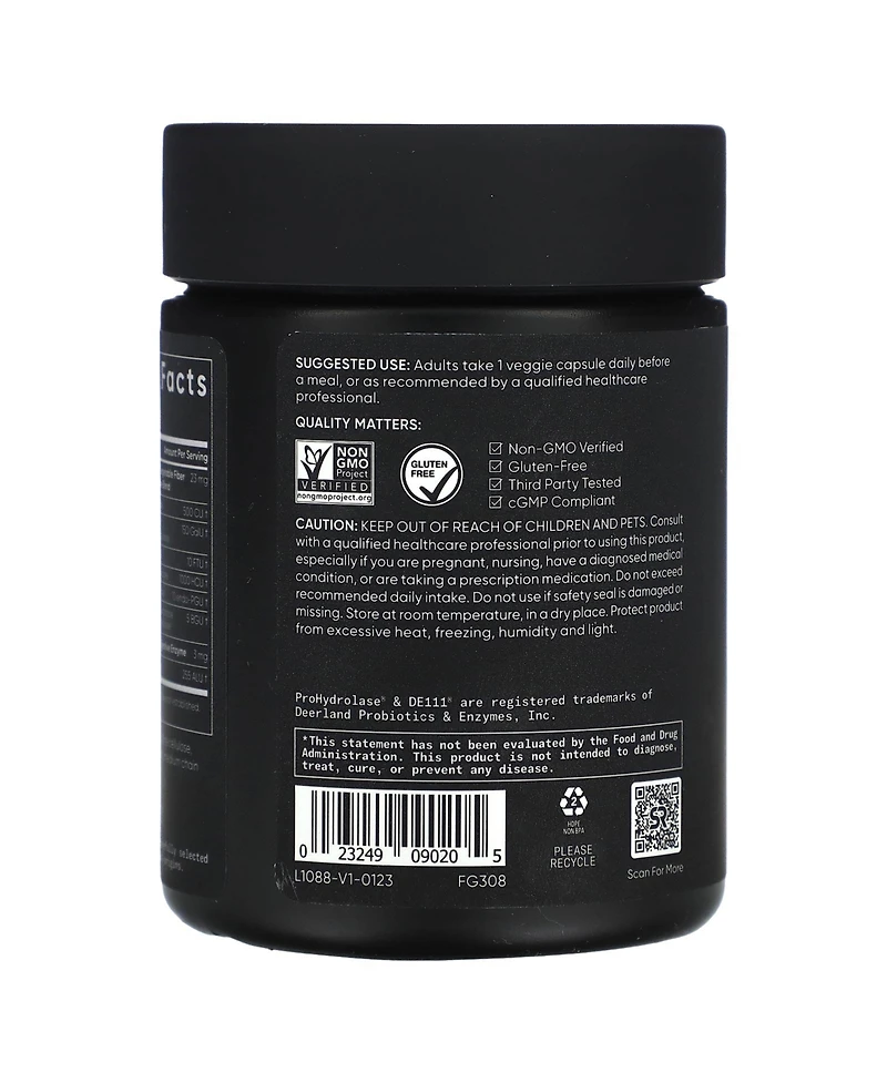 Sports Research Plant-Based Digestive Enzymes