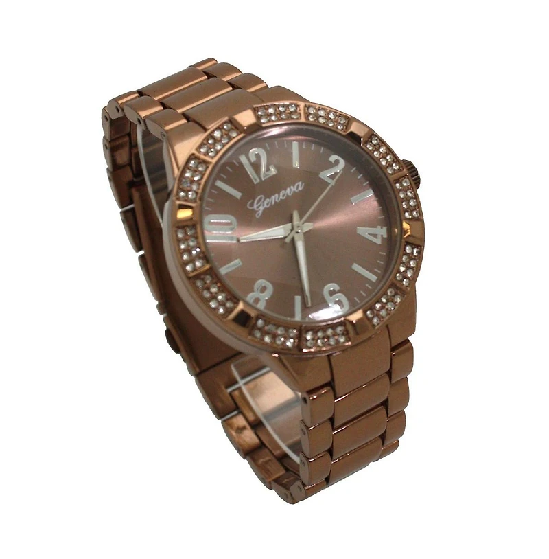 Copper Elegant Rhinestiones Women Watch