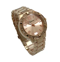 Rose Gold Elegant Rhinestiones Women Watch