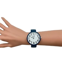 Navy Big Face Fun Colors Women Watch
