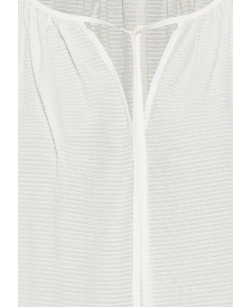 Olsen Women's Tie Neck Tunic Blouse