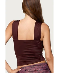 Edikted Womens Rivera Ring Cut Out Top