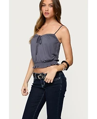 Edikted Women's Ripley Tie Front Tank Top