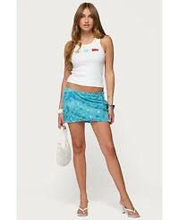 Edikted Women's Ocean Club Bead Ribbed Tank Top