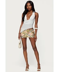 Edikted Women's Naama Sequin Mini Skort