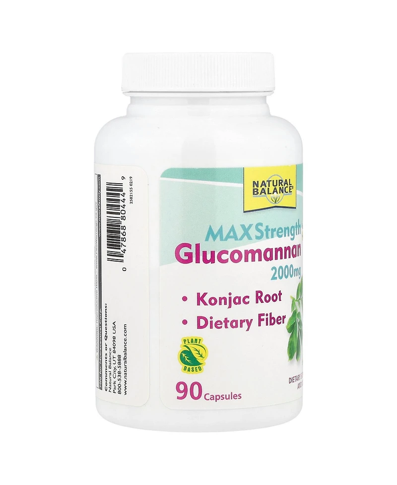 Natural Balance Glucomannan, Max Strength | 90ct