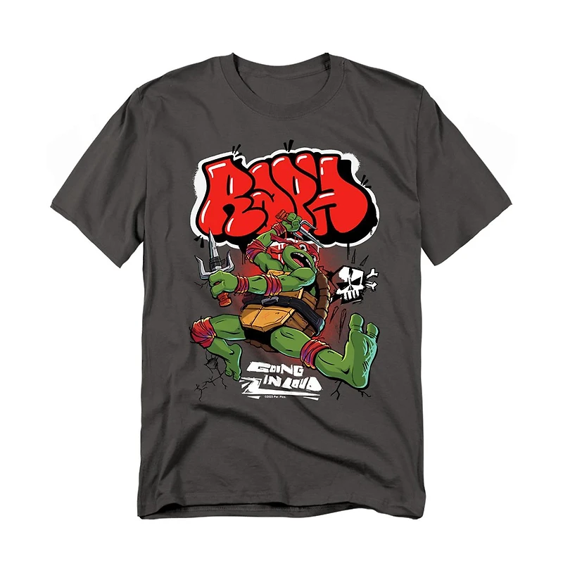 Logovision Men's Tmnt Mutant Mayhem Raph Ninja T-Shirt
