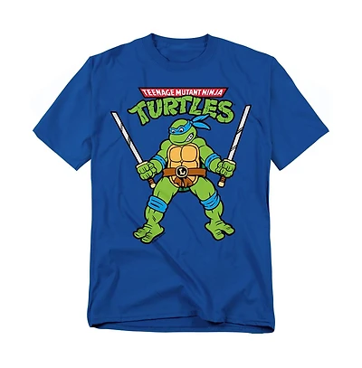 Logovision Men's Tmnt Retro Leo T-Shirt
