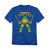 Logovision Men's Tmnt Retro Leo T-Shirt