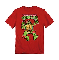 Logovision Men's Tmnt Retro Raph T-Shirt
