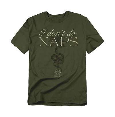 Logovision Men's White Lotus I Don't Do Naps T-Shirt