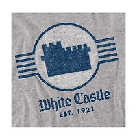 Logovision Men's White Castle Emblem T-Shirt