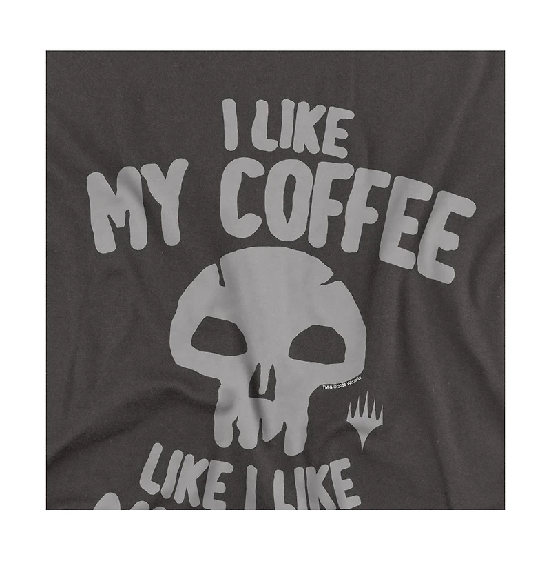 Logovision Men's Magic The Gathering I Like My Coffee Black T-Shirt
