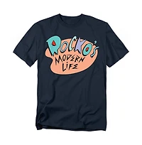 Logovision Men's Rocko's Modern Life Retro Logo T-Shirt